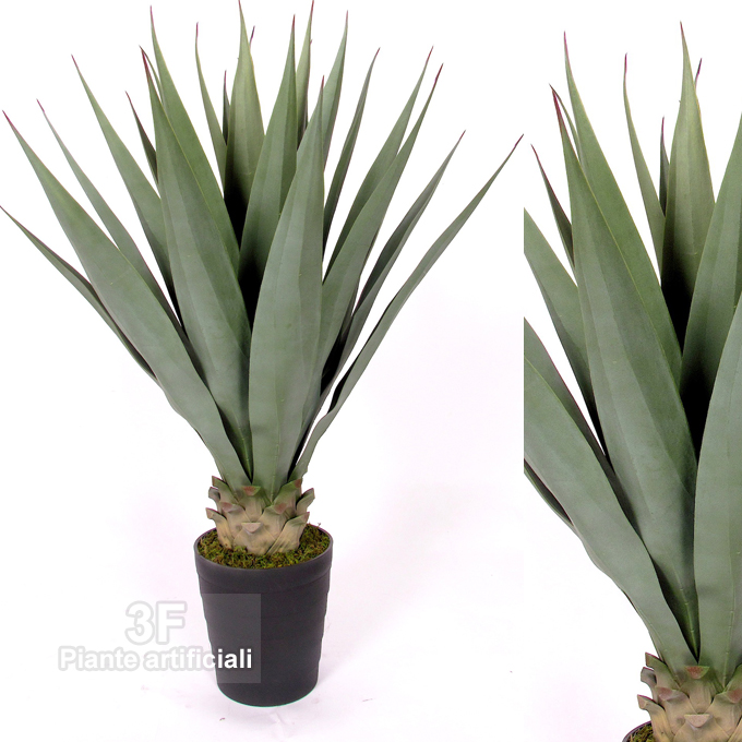 3F Piante Artificiali - V - AGAVE VERDE cm 104 UVR - ALTEZZA CM 104 Ø vaso  20/22 - 3F Piante Artificiali