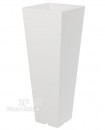 Qun Vaso Quadro Alto Bianco Ottico-Piante artificiali, vasi di design per esterni e interni. Vasi resistenti alle intemperie.