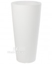 Tan Vaso Tondo Alto Bianco Ottico-Piante artificiali, vasi di design per esterni e interni. Vasi resistenti alle intemperie.