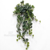 Edera cm 70 Green Frosted x 114 foglie mini - Cadente-Piante artificiali, cespuglio edera cadente artificiale, verde.