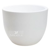 Cnl Vaso Conca Bianco Ottico-Piante artificiali, vasi di design per esterni e interni. Vasi resistenti alle intemperie.
