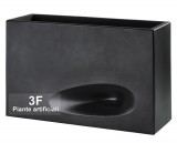 Cassetta Mod'o 50 Grigio Antracite-Piante artificiali, vasi di design per esterni e interni. Vasi resistenti alle intemperie, vasi di grandi dimensioni per esterni