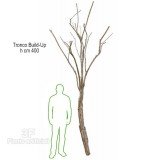TRONCO NATURALE BUILD-UP h cm 400-Piante artificiali, tronchi naturali, tronchi veri per piante artificiali semi naturali, tronchi naturali stabilizzati