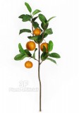 Arancia cm 91 - 4 frutti x 27 foglie - RAMO-Piante artificiali. Ramo Arancio con frutti artificiale.