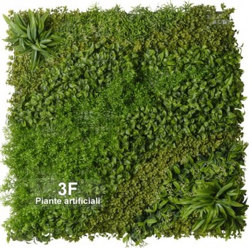 3F Piante Artificiali - C - Giardino Verticale Mix Green 2 - cm 100 x 100