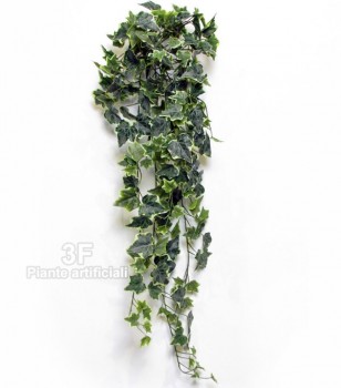 3F Piante Artificiali - V - Edera cm 86 Variegated Frosted x 191 foglie mini - Cadente