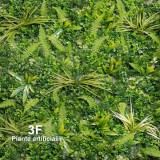 Giardino Verticale Mix Green M6-Siepe artificiale per esterni, resistente alle intemperie