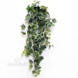 Edera cm 100 Green Flocked x 159 foglie - Cadente-Piante artificiali, cespuglio edera verde artificiale.