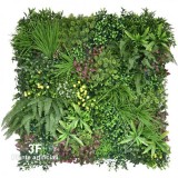 Giardino Verticale Wonderland - Mix Green/Red/Yellow - cm 100x100-Siepe artificiale, adatta a uso esterno.